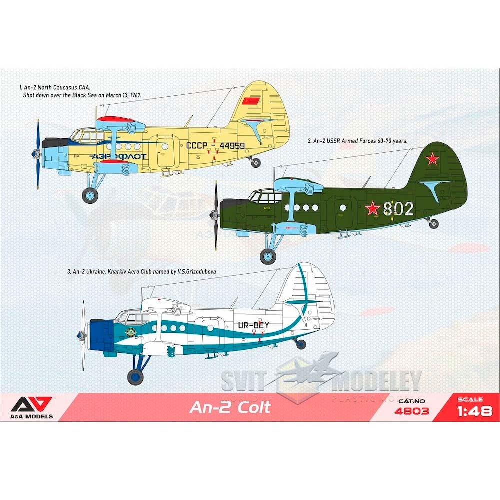 Antonov An-2 Colt 1/48 A&A Models 4803 | Svit Modeley